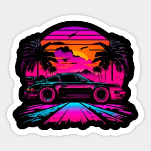 Neon Porsche Design Sticker